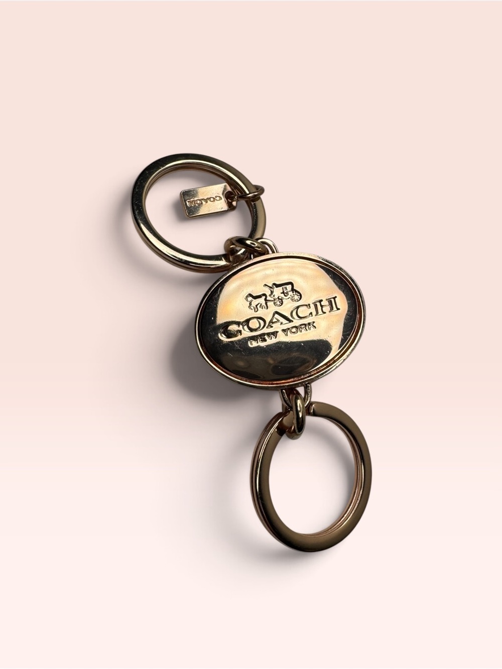 Coach Y2K Rose Gold Valet Key Chain - Picture 3 of 5